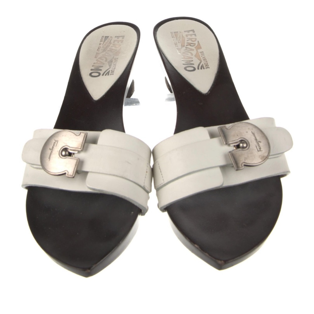 Vintage Ferragamo clogs